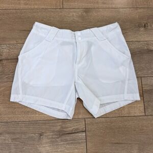 Columbia PFG White Performance Fishing Gear Shorts Womens Size 4